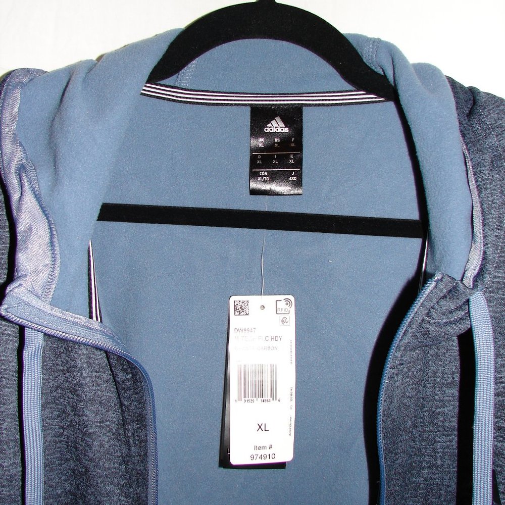 Adidas Carbon Tech Fleece Hoodie - XL NWT